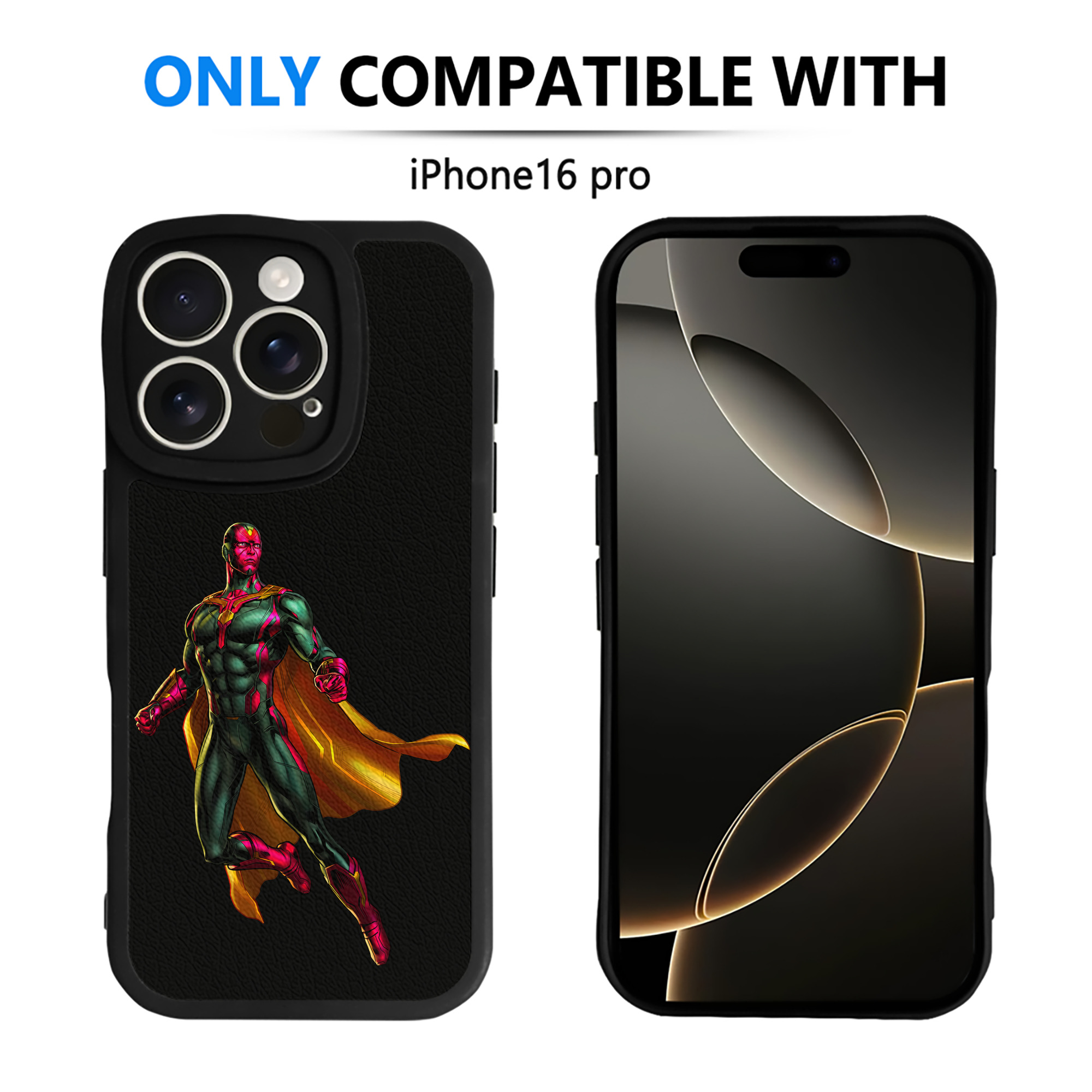 （画像用） アベンジャーズ The Avengers 【iPhone 16シリーズ対応】シリコンスマホケース（レザー調） 材質：シリコン